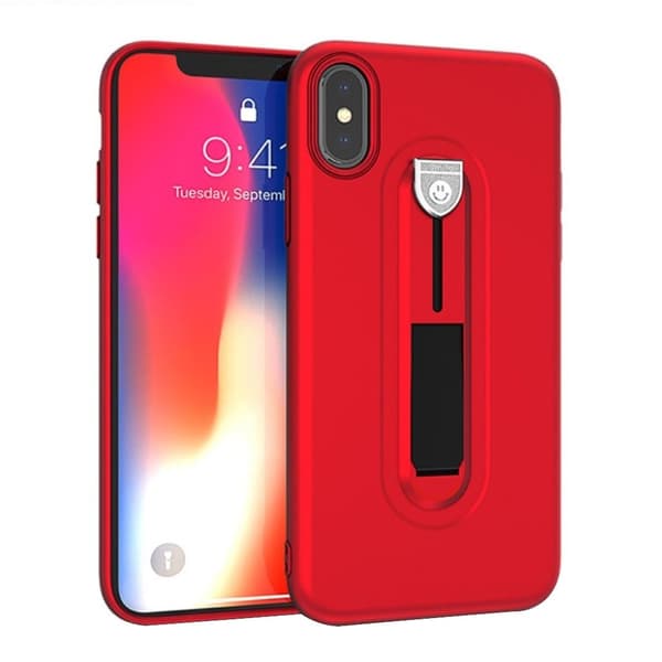 iPhone 9 Plus beskyttelses deksel av TPU med matt overflate - rød Red