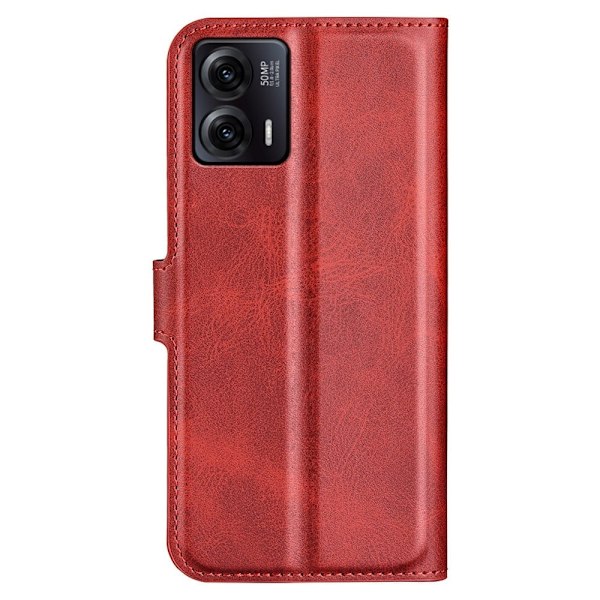 Lompakko Nahkakotelo For Motorola Moto G73 - Punainen Red