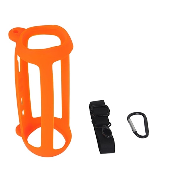 JBL Flip 6 silikonskydd med rem - Orange Orange
