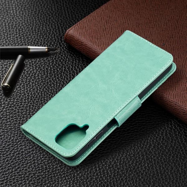 Butterfly Samsung Galaxy A12 5G Flippetui - Grønn Green