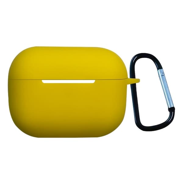 AirPods Pro 2 silikonfodral med spänne - Gul Gul
