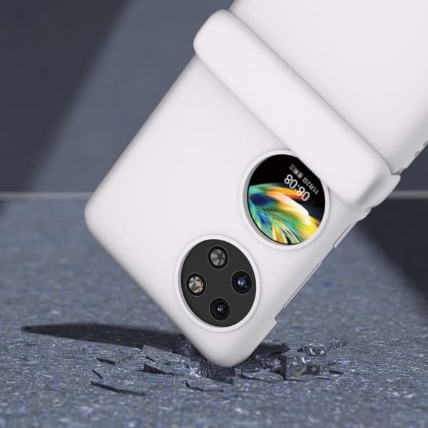 Til Huawei Pocket 2 Hard PC Case Multifunction Hinge Protection Slim Phone Cover - Hvid White