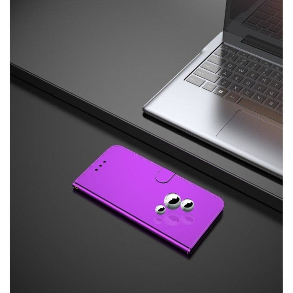 Mirror Samsung Galaxy A02s flip case - Violetti Purple