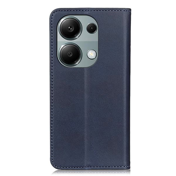Hållbart konstläder Xiaomi Redmi Note 13 4G fodral med plånbok - Blå Blå