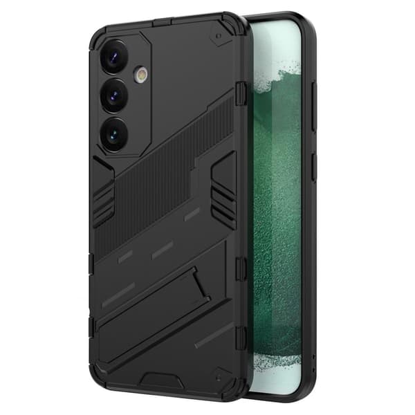 Iskunkestävä hybridisuoja modernilla kosketuksella Samsung Galaxy S24 Plus - Musta Black