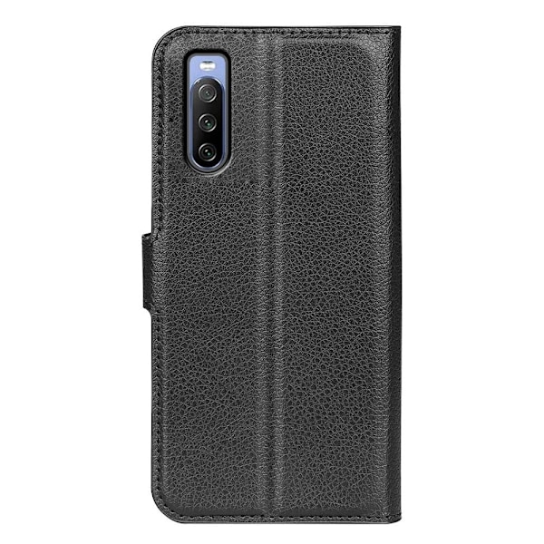 Classic Sony Xperia 10 IV flip kuoret - Musta Black