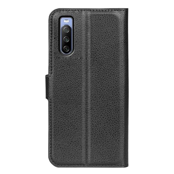 Klassisk Sony Xperia 10 IV flip etui - Sort Black