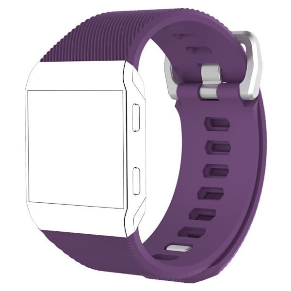 Fitbit Ionic silikoneurrem i vævet mønster - lilla - størrelse S Purple