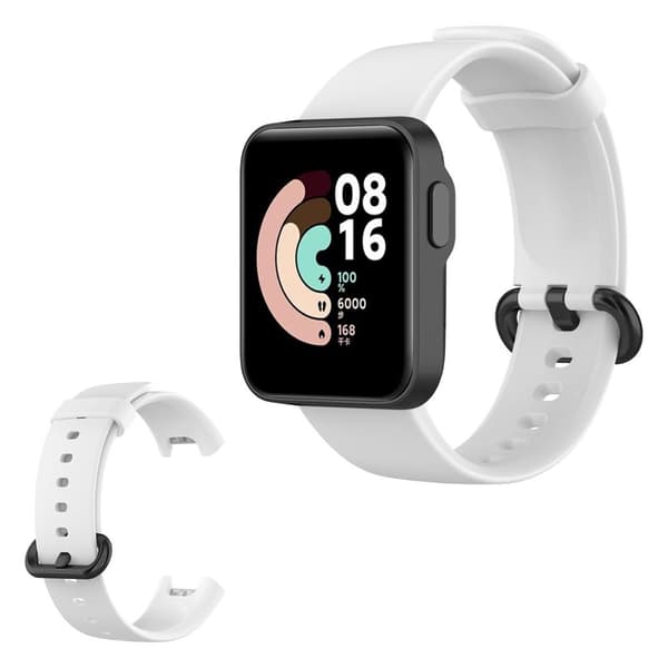 Xiaomi Mi Watch Lite enkel silikonklokkebånd - Hvit White