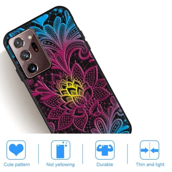 Imagine Samsung Galaxy Note 20 Ultra cover - Blomstermønster Purple