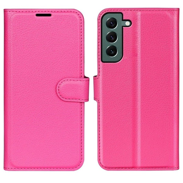 Klassisk Samsung Galaxy S23 Plus Flip Etui - Rose Pink