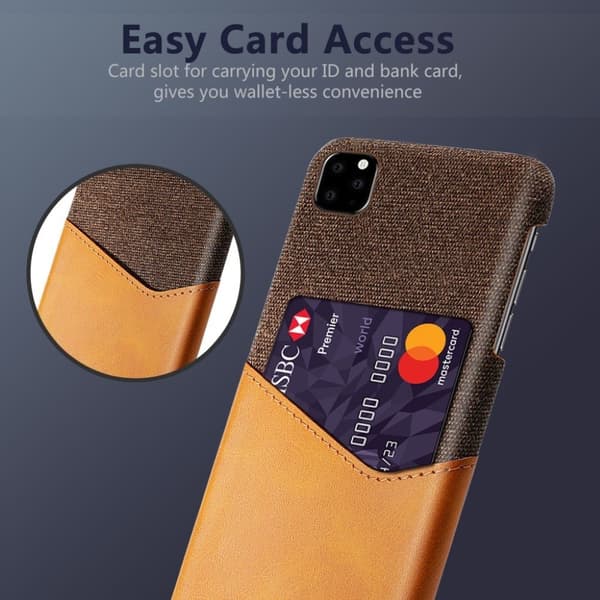 Bofink iPhone 11 Pro Card Kuoret - Oranssi Orange