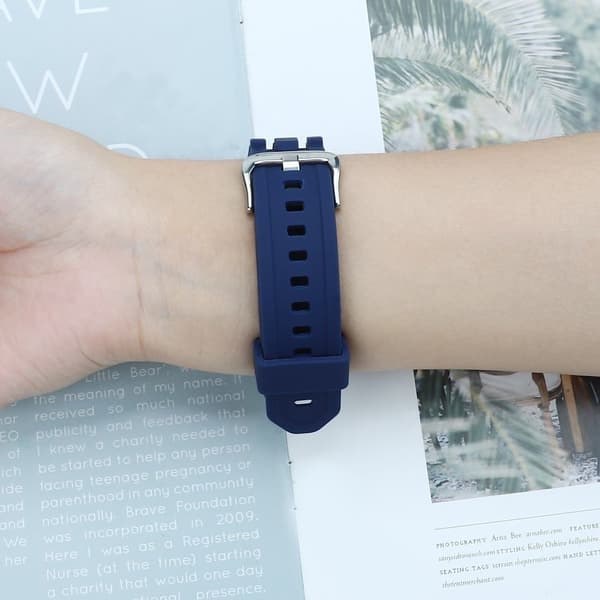 Apple Watch Series 41mm / 40mm / 38mm silikone urrem - Safir Blue