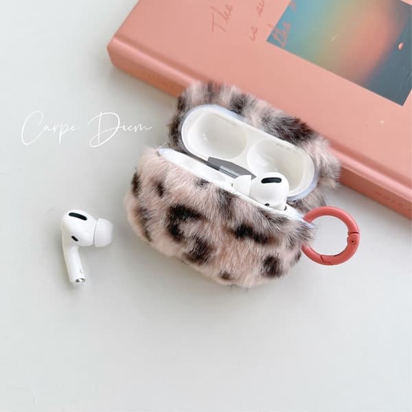 AirPods Pro -leopardi tekoturkiskotelo soljella - Pinkki Pink