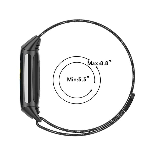 Fitbit Charge 5 JLT ruostumattomasta teräksestä valmistettu rannekello - Monivärinen Multicolor