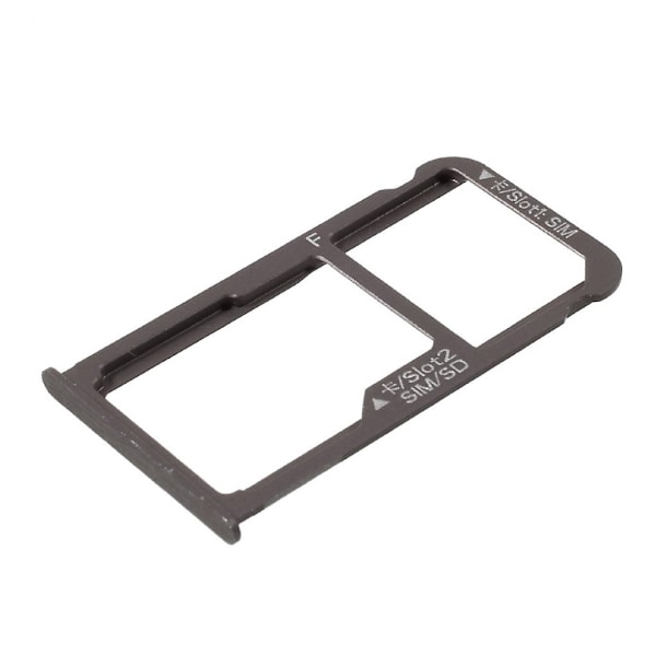 Huawei Mate 8 OEM dual sim microSD kort tray holder - Brun Brown