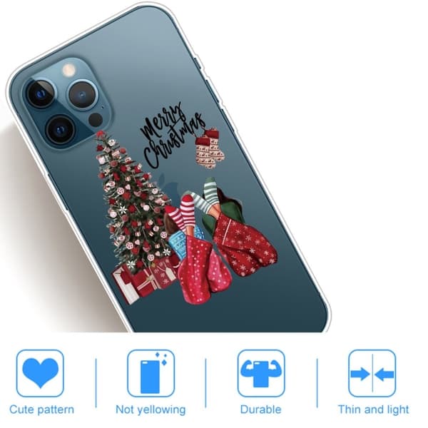 Julfodral till iPhone 14 Pro - Christmas Pyjamas Röd