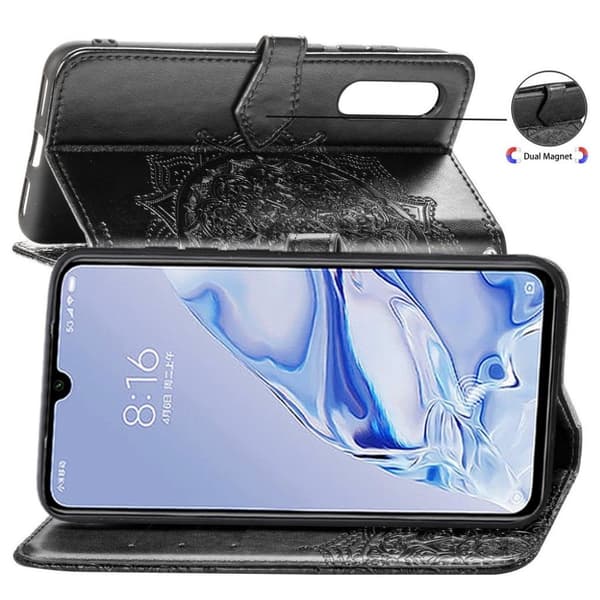 Mandala Xiaomi Mi 9 Pro Flip kotelot - Musta Black