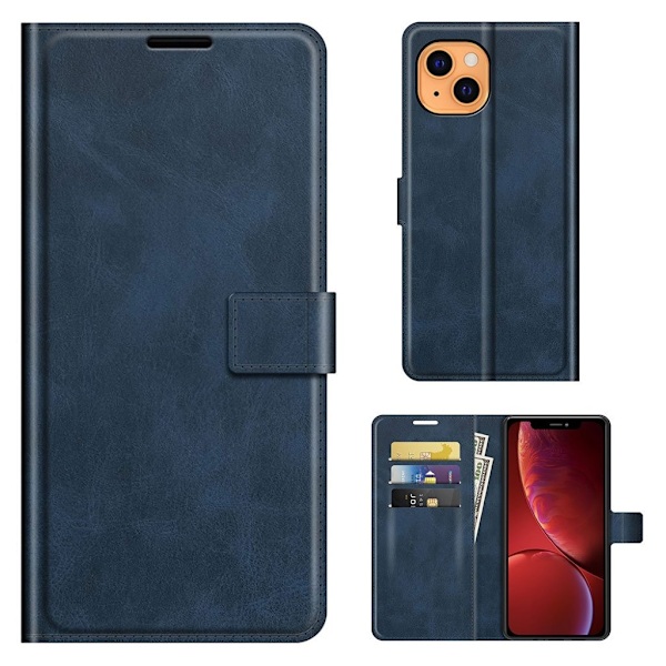 Lompakko Nahkakotelo For iPhone 13 - Sininen Blue