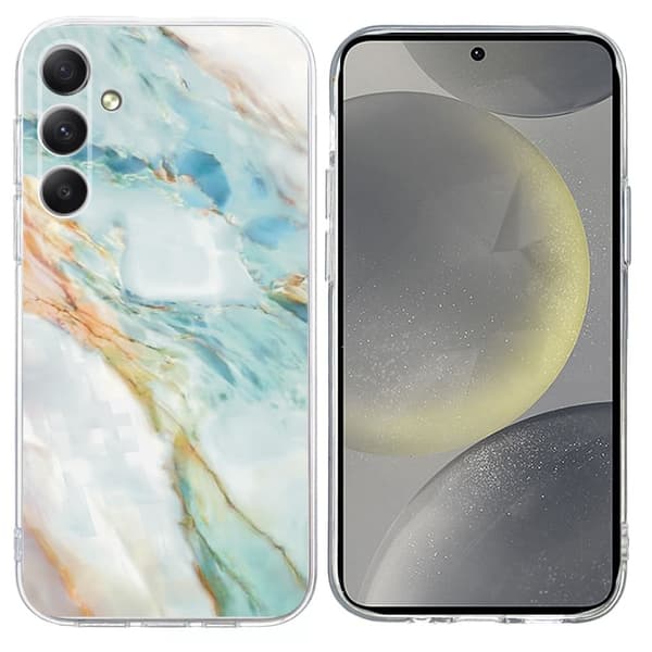 Vibe Samsung Galaxy S24 Plus skal - Oljemålning Marmor Blå
