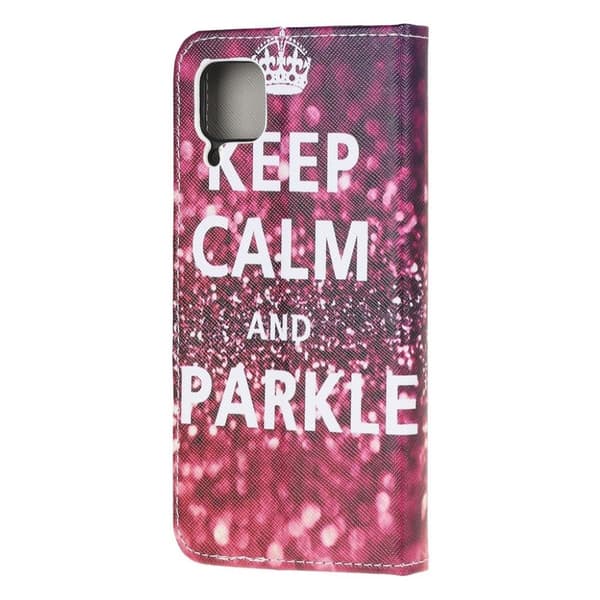 Wonderland Huawei P40 Lite / Nova 6 SE flip etui - Keep Calm and Sparkle Red