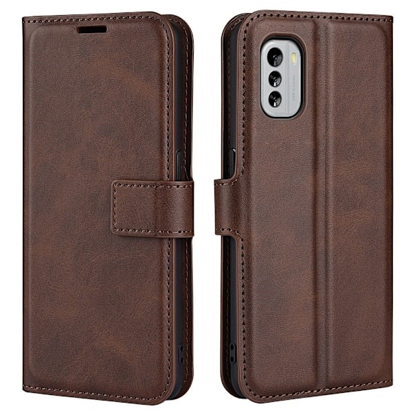 Lompakko Nahkakotelo For Nokia G60 - Ruskea Brown