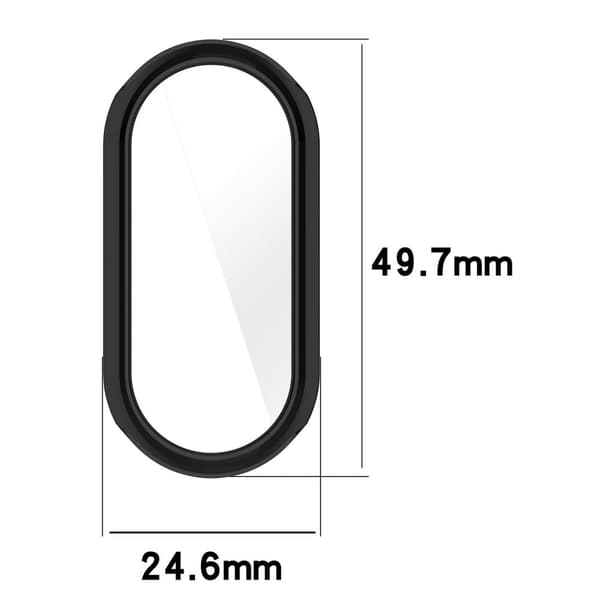 Xiaomi Smart Band 8 / Mi Band 9 / 9 NFC Galvanisering Fullt skyddsfodral Flexibel klockramfodral - Blå Blå