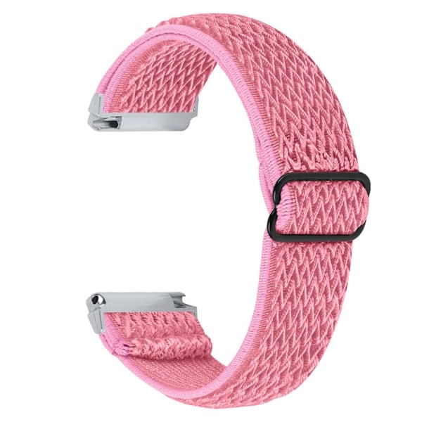 Fitbit Versa 2 / Versa Lite elastiskt klockarmband med justerbart spänne - Rosa Rosa