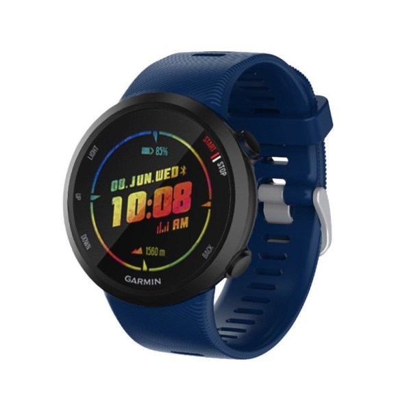 Garmin Forerunner 45 silikone urrem - Mørkeblå Blue