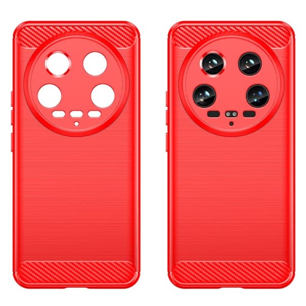 Carbon Flex Xiaomi 14 Ultra cover - Rød Red