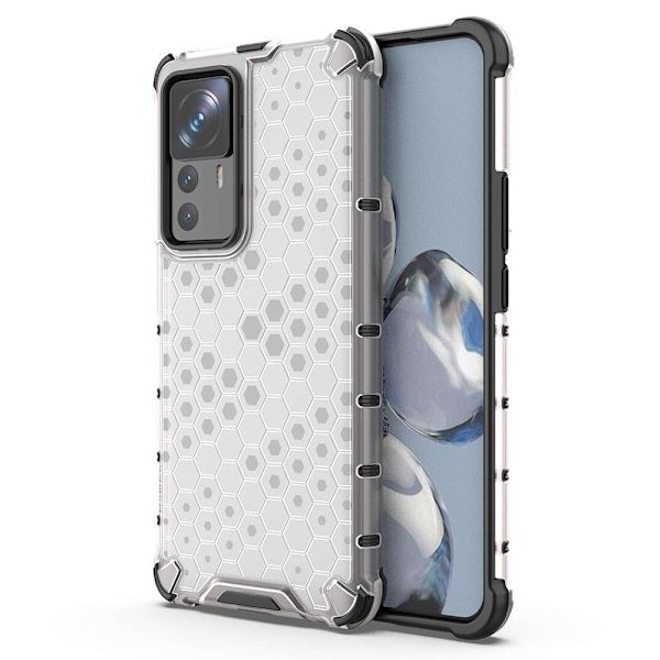 Bofink Honeycomb Xiaomi 12T Pro Etui - Grå Silver grey