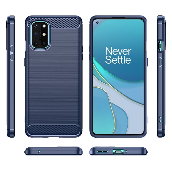 Carbon Flex Etui OnePlus 8T - Blå Blue