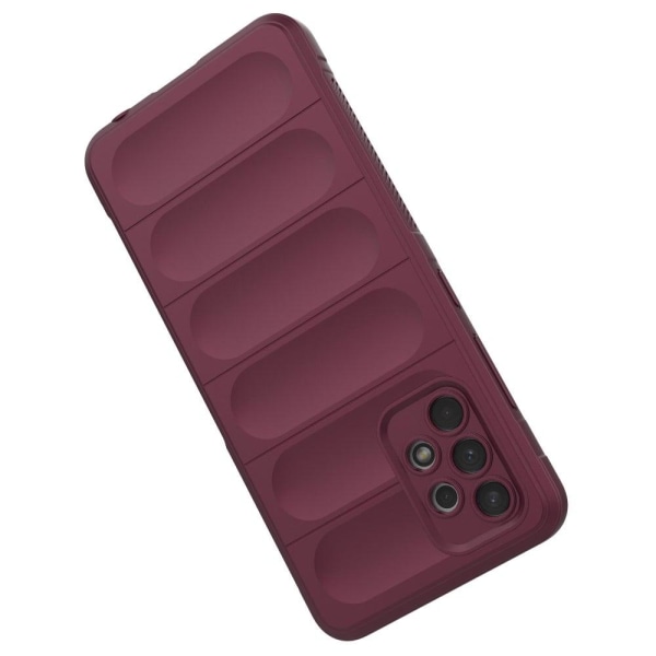 Pehmeä kahva muotoiltu kuori Samsung Galaxy A32 - Viininpunainen Red