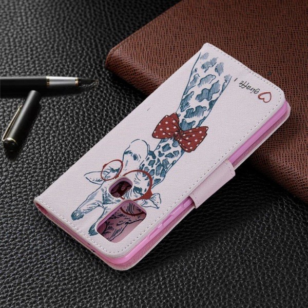 Wonderland Samsung Galaxy A21s Flip Etui - Iført Briller Multicolor