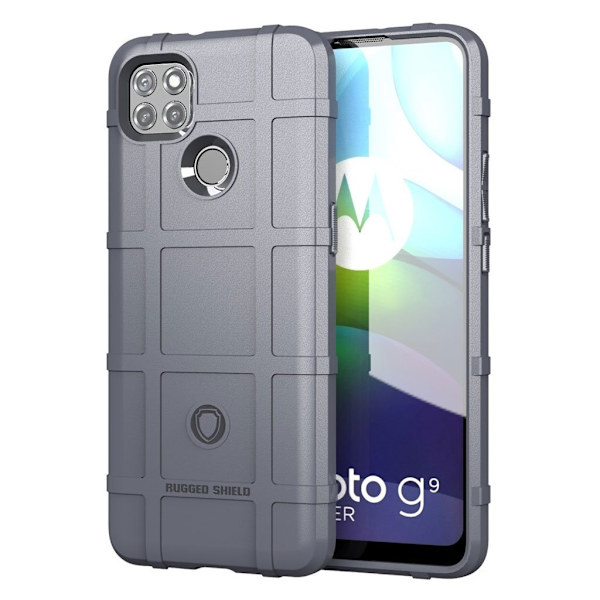 Rugged Shield Etui Motorola Moto G9 Power - Grå Silver grey