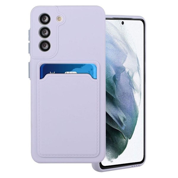 Card Holder Cover til Samsung Galaxy S21 Plus - Lyselilla Purple