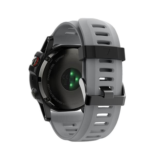 Garmin Fenix ​​5X / Fenix ​​3 silikon klokkerem - Grå Silver grey