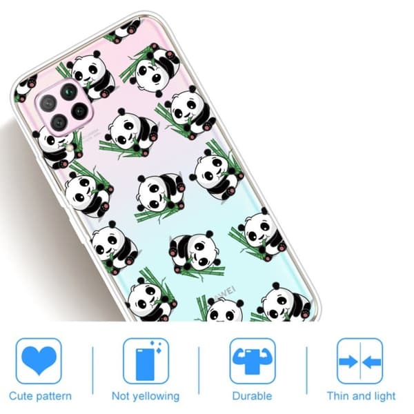 Deco Huawei P40 Lite / Nova 6 SE deksel - Søte pandaer Multicolor