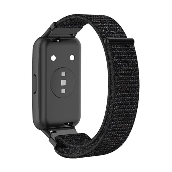 Huawei Band 7 nylonkellohihna - Musta Black