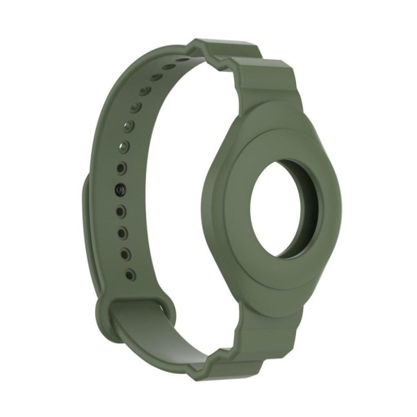 AirTags simple silicone wrist strap - Dark Green Grön