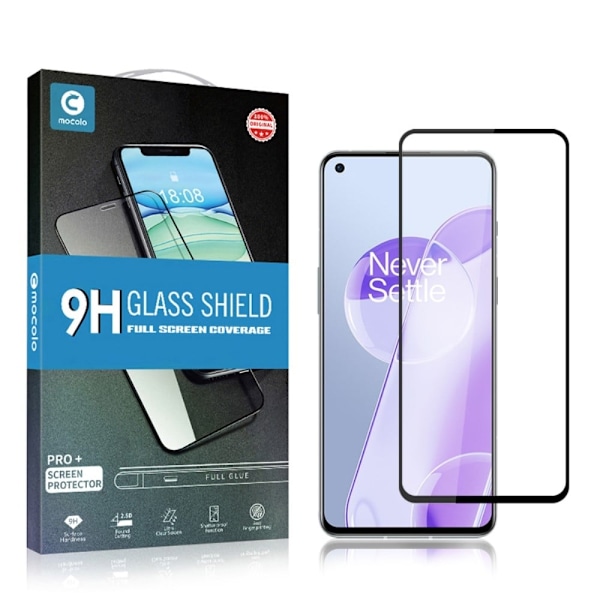 MOCOLO HD OnePlus 9RT 5G skærmbeskytter i hærdet glas - Sort Udgave Transparent