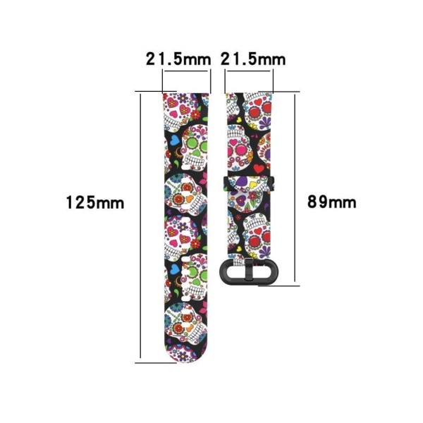 Xiaomi Mi Watch Lite / Redmi Watch colorful pattern silicone watch band - Mask multifärg