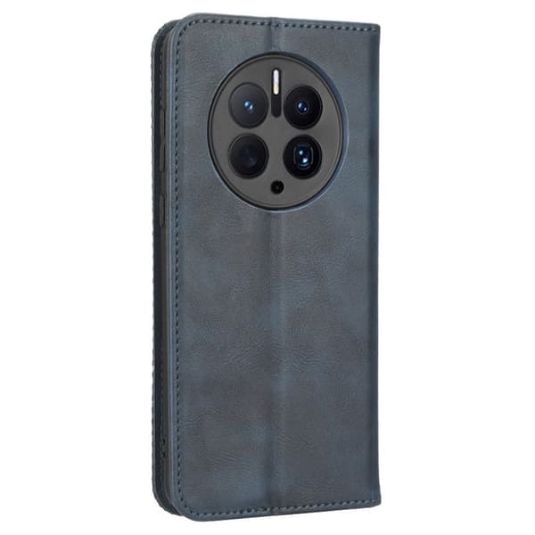 Bofink Vintage Huawei Mate 50 Pro Læretui - Blå Blue