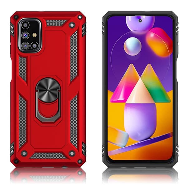Bofink Combat Samsung Galaxy M31s kotelot - Punainen Red