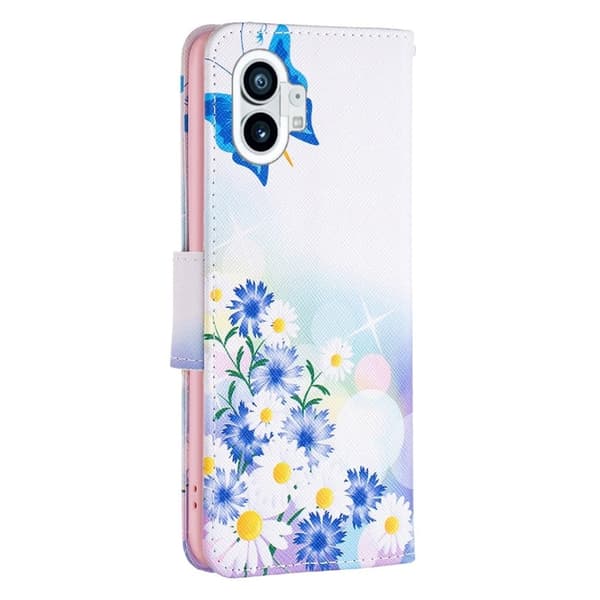 Wonderland Nothing Phone (1) Flippetui - Sommerfugl og Blomster Multicolor