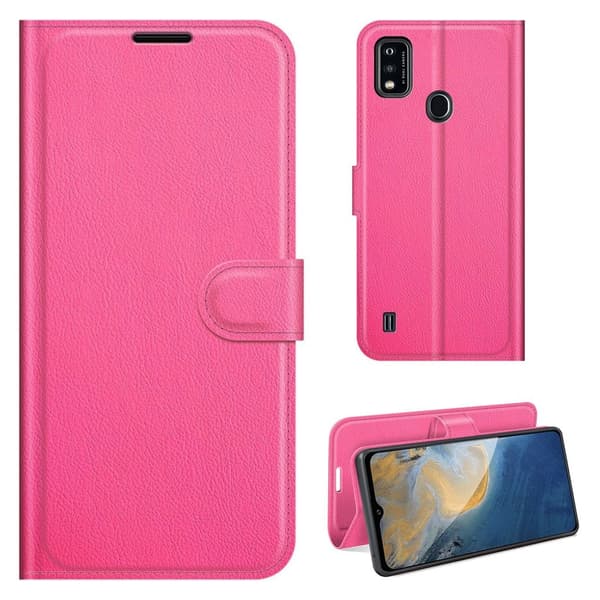 Classic ZTE Blade A51 flip etui - Rose Pink