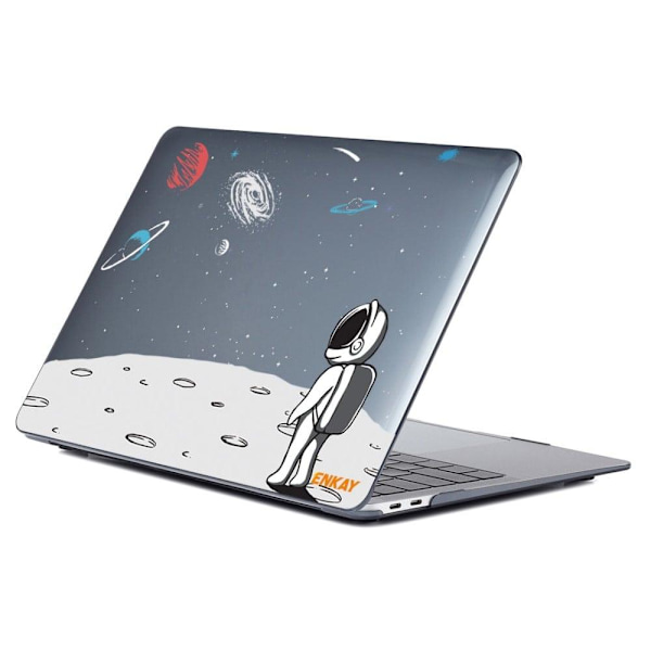 HAT PRINCE MacBook Pro 14 M1 / M1 Max (A2442, 2021) rymdmänniska mönster stilskydd - Ryggsäck Vit