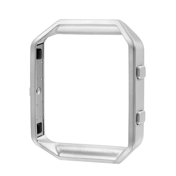 Fitbit Blaze Rustfri stål metalramme - Sølv Silver grey