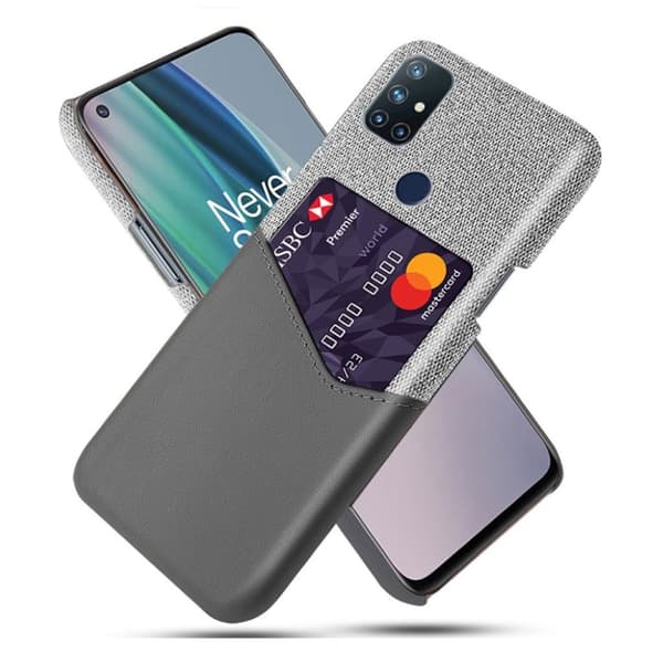 Bofink OnePlus Nord N10 5G Card Deksel - Grå Silver grey