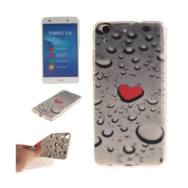 Huawei Y6 II Suojaava Kuori - Vesipisara Ja Rakkaus Multicolor